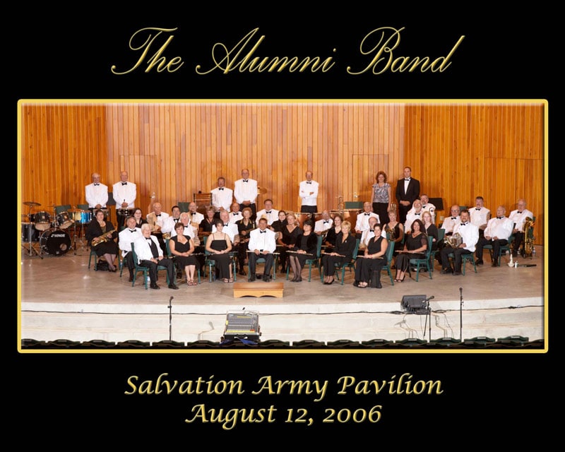 The Alumni Band group photo from 2006