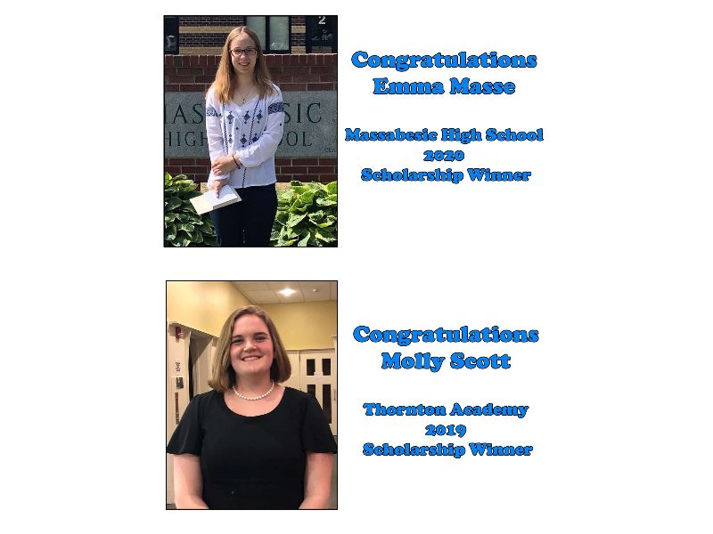 2020 recipient Emma Masse and 2019 recipient Molly Scott