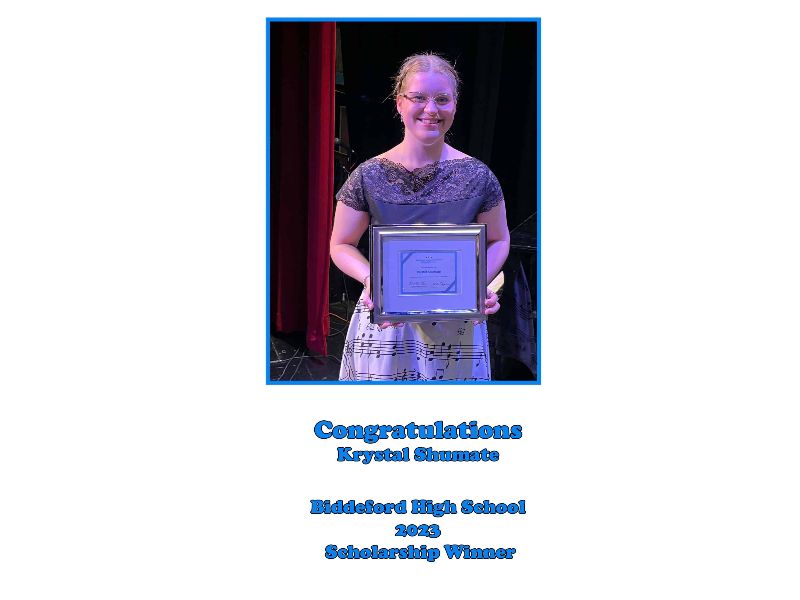 Krystal Shumate, 2023 scholarship recipient